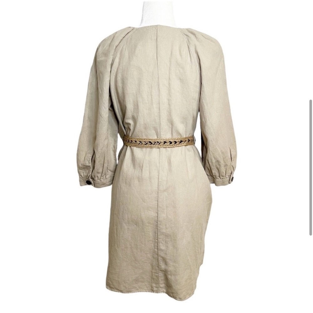 Zara Rustic Linen Dress - Picture 3 of 12